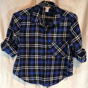 Forever 21 Blue and Black flannel